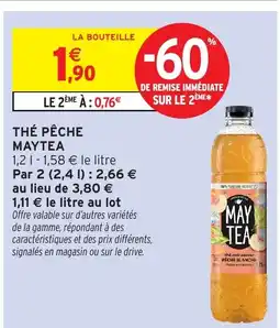Intermarché MAYTEA Thé pêche offre