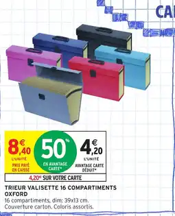 Intermarché Hyper OXFORD Trieur dvalisette 16 compartiments offre