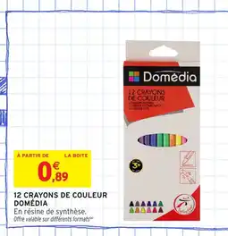 Intermarché Hyper DOMÉDIA 12 crayons de couleur offre