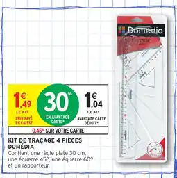 Intermarché Hyper DOMÉDIA Kit de traçage 4 pièces offre