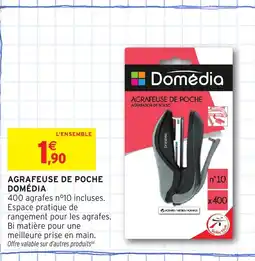 Intermarché Hyper DOMÉDIA Agrafeuse de poche offre