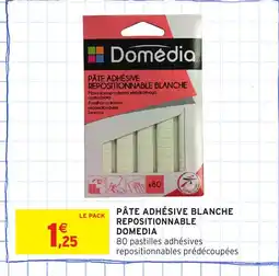 Intermarché Hyper DOMEDIA Pâte adhésive blanche repositionnable offre