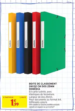 Intermarché Hyper DOMÉDIA Boite de classement offre