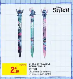 Intermarché Hyper Stylo effacable rétractable offre