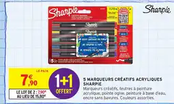 Intermarché Hyper SHARPIE 5 marqueurs créatifs acryliques offre