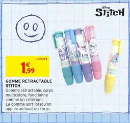 Intermarché Hyper STITCH Gomme retractable offre
