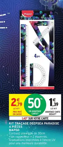 Intermarché Hyper MAPED Kit traçage deepsea paradise 4 pièces offre