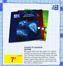 Intermarché Hyper OXFORD Cahier tp offre