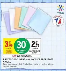 Intermarché Hyper VIQUEL Protege-documents a4 60 vues propysoft offre