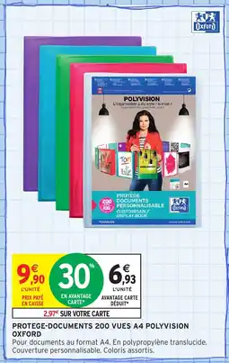 Intermarché Hyper OXFORD Protege-documents 200 vues a4 polyvision offre