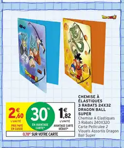 Intermarché Hyper Chemise à élastiques 3 rabats 24x32 dragon ball super offre
