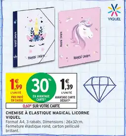 Intermarché Hyper VIQUEL Chemise à elastique magical licorne offre