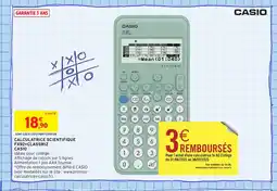Intermarché Hyper CASIO Calculatrice scientifique fx92+classwiz offre