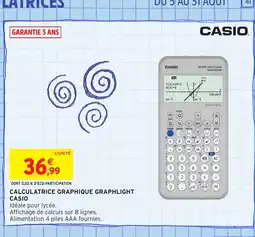 Intermarché Hyper CASIO Calculatrice graphique graphlight offre