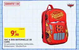 Intermarché Hyper Sac a dos maternelle 3d cars offre