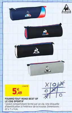 Intermarché Hyper Fourre-tout rond best of le coq sportif offre