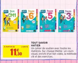 Intermarché Hyper Tout savoir hatier offre