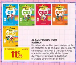 Intermarché Hyper Je comprends tout nathan offre