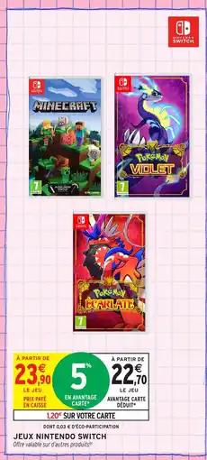 Intermarché Hyper Jeux nintendo switch offre