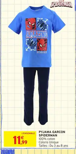 Intermarché Hyper SPIDERMAN Pyjama garcon offre