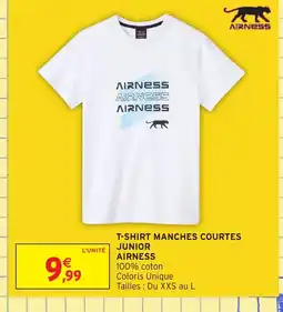 Intermarché Hyper AIRNESS T-shirt manches courtes junior offre