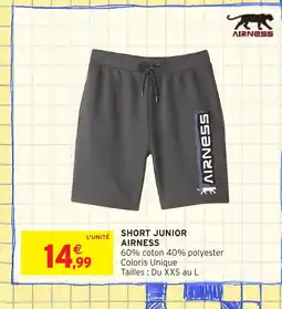 Intermarché Hyper AIRNESS Short junior offre