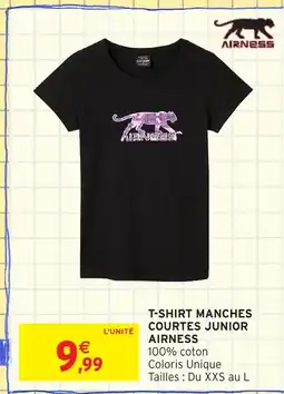 Intermarché Hyper AIRNESS T-shirt manches courtes junior offre