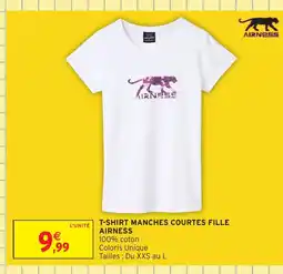 Intermarché Hyper AIRNESS T-shirt manches courtes fille offre