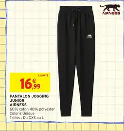 Intermarché Hyper AIRNESS Pantalon jogging junior offre