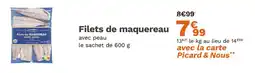 Picard Filets de maquereau offre