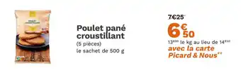 Picard Poulet pané croustillant offre