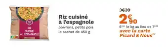Picard Riz cuisiné à l'espagnole offre