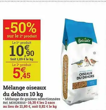 Mélange Oiseaux Du Dehors -50% Sur Le 2e Produit
