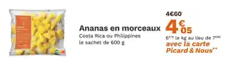 Picard Ananas en morceaux offre