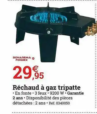 Réchaud à Gaz Tripatte