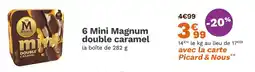 Picard 6 Mini Magnum double caramel offre