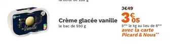 Picard Crème glacée vanille offre