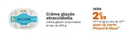 Picard Crème glacée stracciatella offre