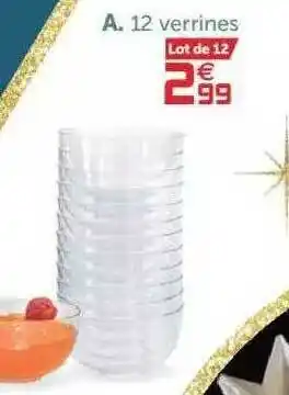 Gifi 12 Verrines offre