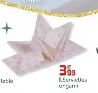 Gifi Serviettes Origami offre