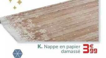 Nappe En Papier Damassé
