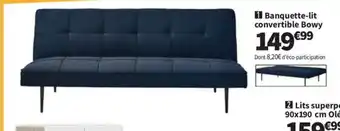 Conforama Banquette-lit convertible Bowy offre
