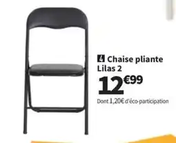 Conforama Chaise pliante Lilas 2 offre