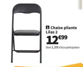 Conforama Chaise pliante Lilas 2 offre