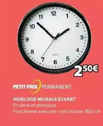 JYSK Horloge Murale Elvart offre
