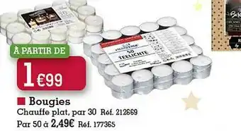 Kandy Bougies Chauffe Plat offre