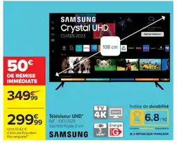 Cora x Carrefour SAMSUNG Téléviseur UHD* offre