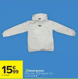 Cora x Carrefour Sweat garçon offre