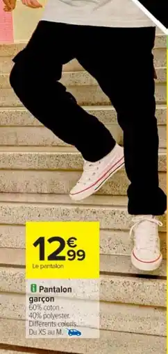 Cora x Carrefour Pantalon garçon offre