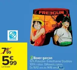 Cora x Carrefour Boxer garçon offre